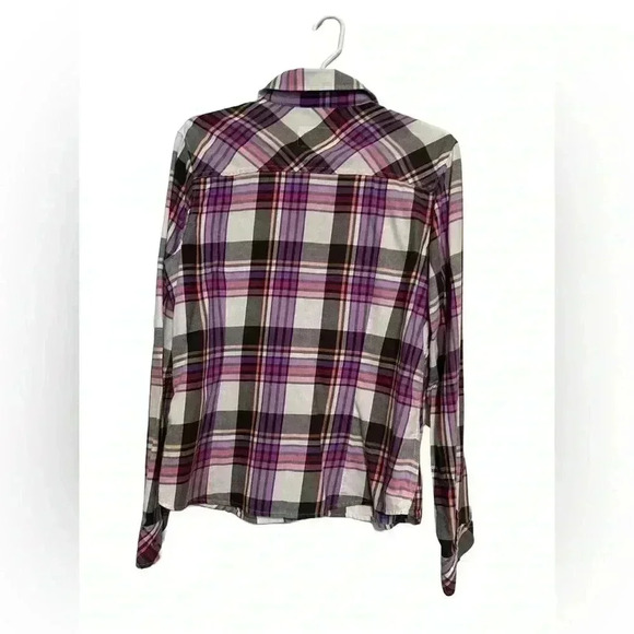 Aeropostale eighty-seven Signature Pink Plaid Button Down - Junior/Teen size XL - Picture 2 of 5